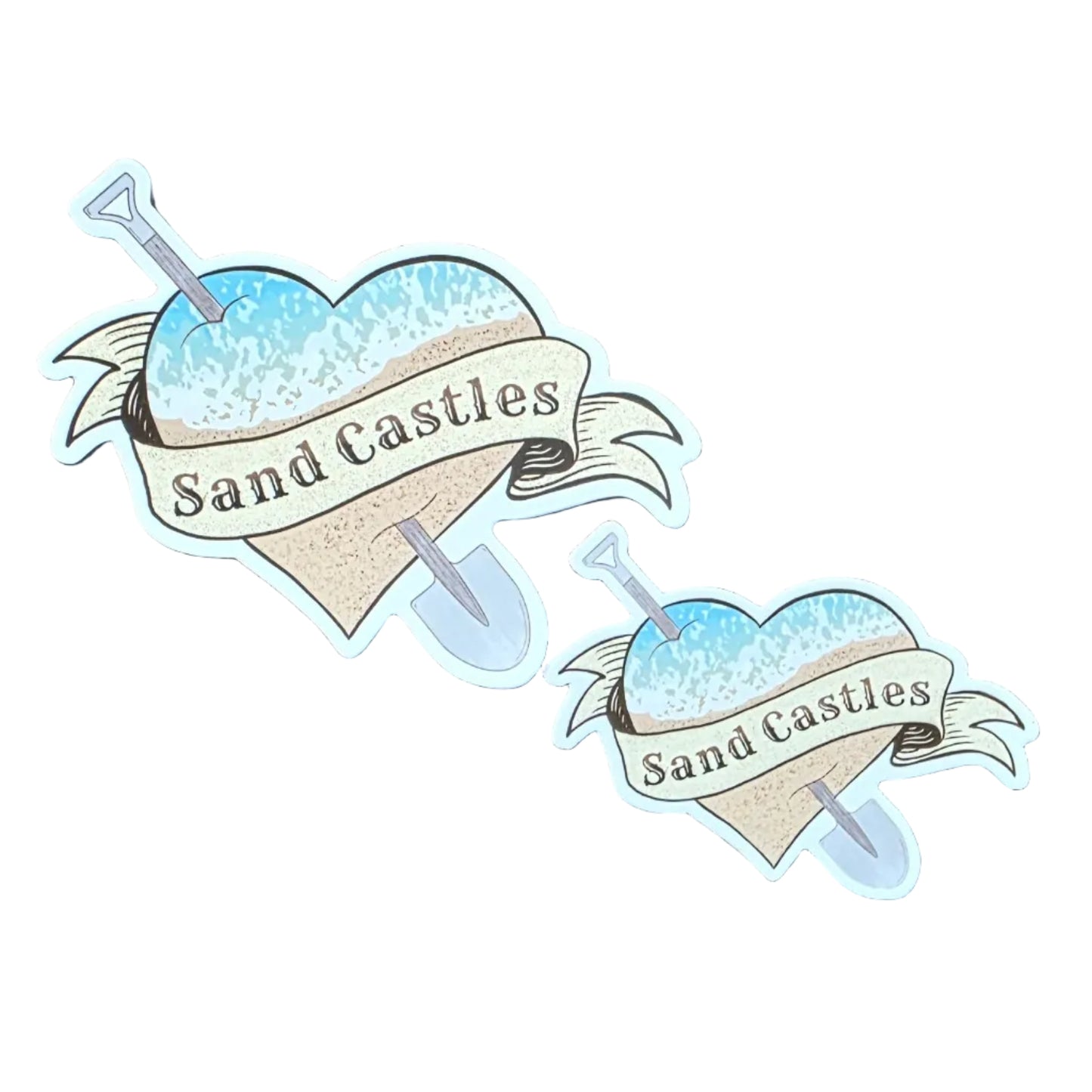 I <3 Sand Castles Sticker
