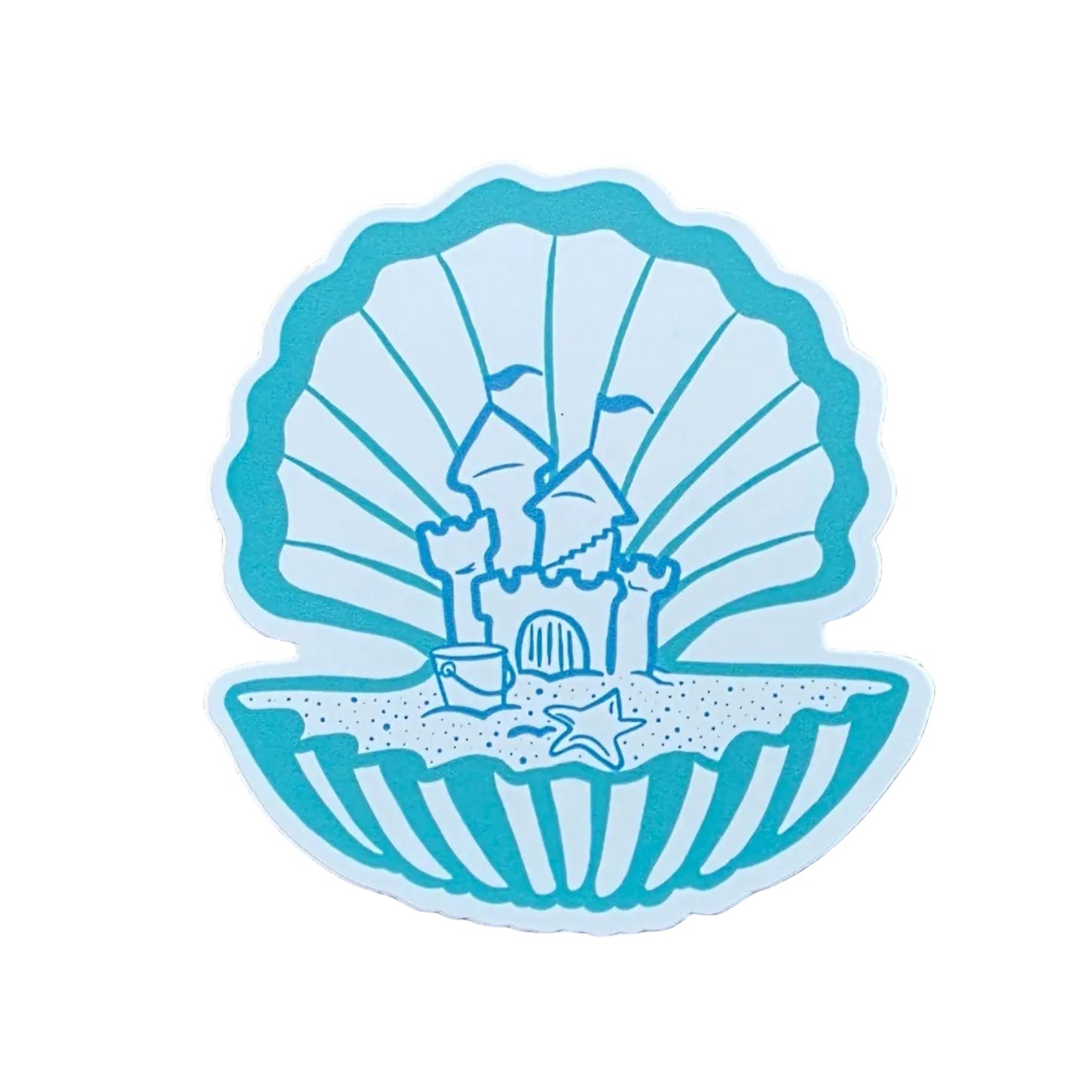 Seashell Castle Sticker