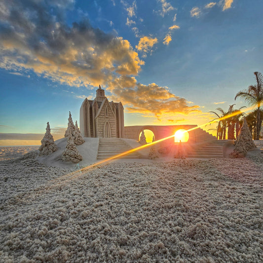 Print 8x10 - Sunset Castle